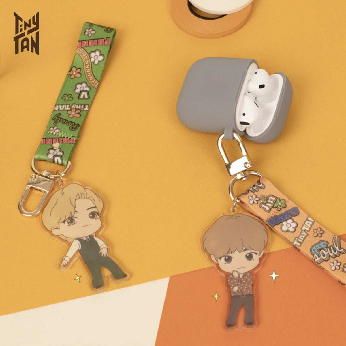 BTS TinyTAN Dynamite Acrylic Strap Key Ring